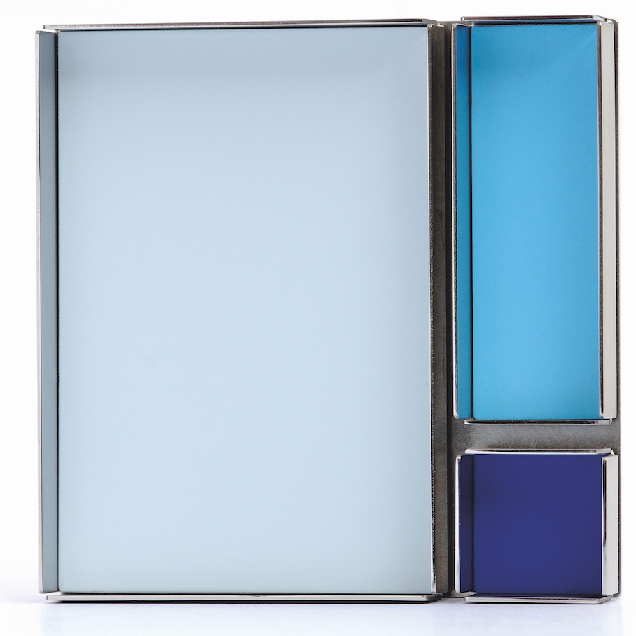 Ansteckschmuck M - BROSCHE E 4 hellblau carl dau berlin