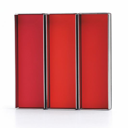 Ansteckschmuck M - BROSCHE E 7 rot carl dau berlin