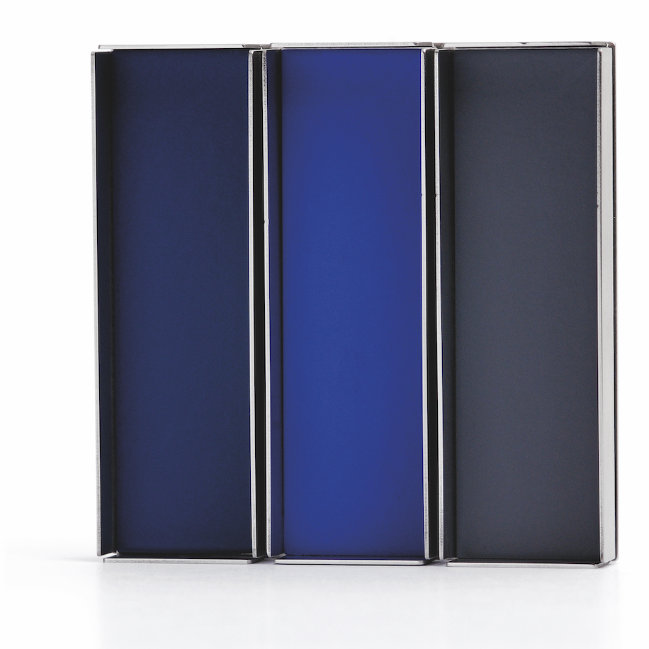 Ansteckschmuck M - BROSCHE E 7 blau carl dau berlin